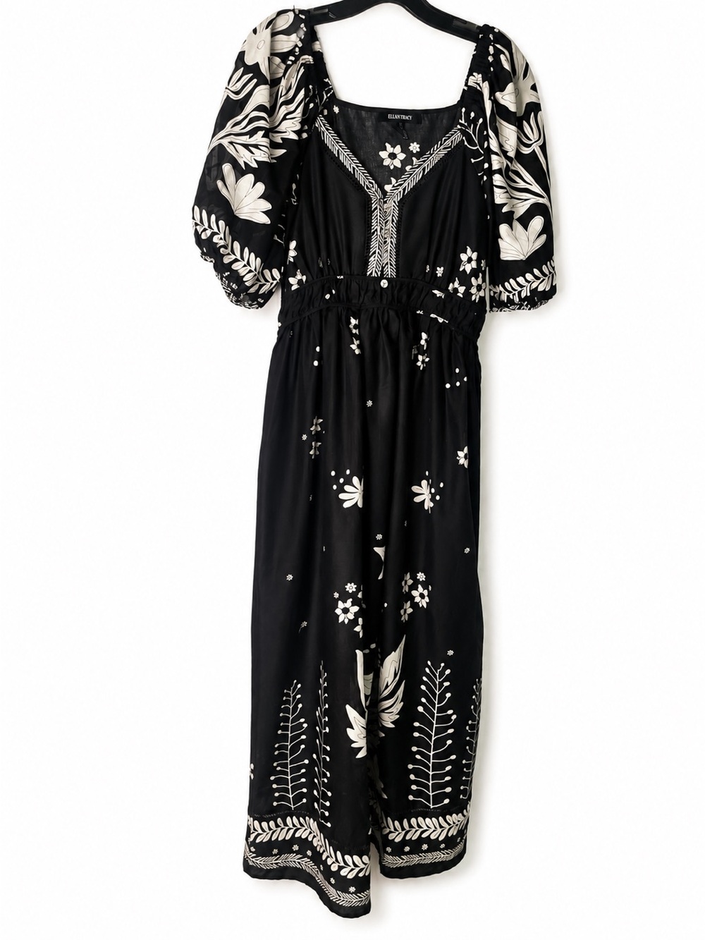 Ellen Tracy ✨ 
Boho Chic Women's Printed Puff Sleeve Maxi Dress - Picture 4 of 16